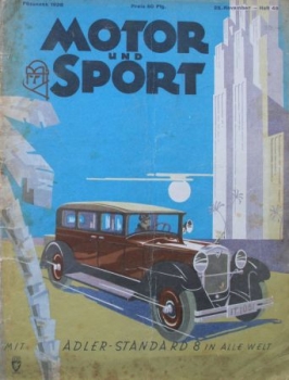 "Motor & Sport" Motor-Zeitschrift Pössneck 1928 (8024)